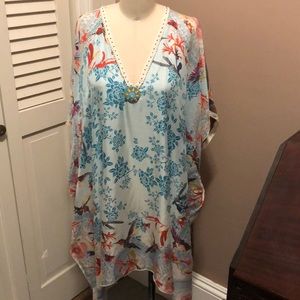 Johnny Was Silk Poncho